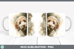 GorgeousDogs 05 Tree Peek Mug Wrap design.