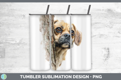 GorgeousDogs 05 Tree Peek Tumbler design.