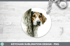 GorgeousDogs 05 Tree Peek Keychain design.