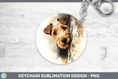 GorgeousDogs 05 Tree Peek Keychain design.