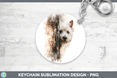GorgeousDogs 05 Tree Peek Keychain design.