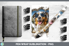 GorgeousDogs 3D Palm Tree Hole in he Wall Pen Wrap design.