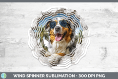 GorgeousDogs 3D Palm Tree Hole in he Wall Wind Spinner design.