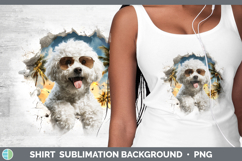 GorgeousDogs 3D Palm Tree Hole in he Wall Shirt design.