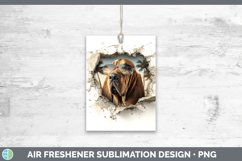 GorgeousDogs 3D Palm Tree Hole in he Wall Air Freshener design.
