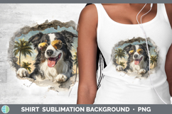 GorgeousDogs 3D Palm Tree Hole in he Wall Shirt design.