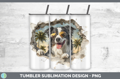 GorgeousDogs 3D Palm Tree Hole in he Wall Tumbler design.