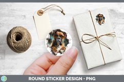 GorgeousDogs 3D Palm Tree Hole in he Wall Stickers design.