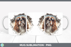 GorgeousDogs 3D Palm Tree Hole in he Wall Mug Wrap design.