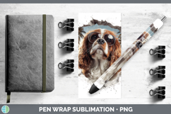 GorgeousDogs 3D Palm Tree Hole in he Wall Pen Wrap design.
