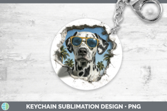 GorgeousDogs 3D Palm Tree Hole in he Wall Keychain design.