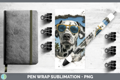 GorgeousDogs 3D Palm Tree Hole in he Wall Pen Wrap design.