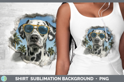 GorgeousDogs 3D Palm Tree Hole in he Wall Shirt design.