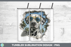 GorgeousDogs 3D Palm Tree Hole in he Wall Tumbler design.