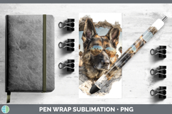 GorgeousDogs 3D Palm Tree Hole in he Wall Pen Wrap design.