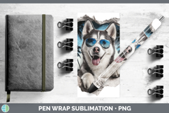 GorgeousDogs 3D Palm Tree Hole in he Wall Pen Wrap design.