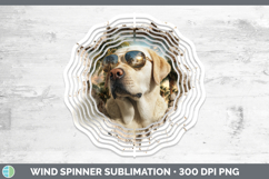 GorgeousDogs 3D Palm Tree Hole in he Wall Wind Spinner design.
