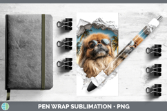 GorgeousDogs 3D Palm Tree Hole in he Wall Pen Wrap design.