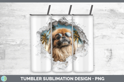 GorgeousDogs 3D Palm Tree Hole in he Wall Tumbler design.