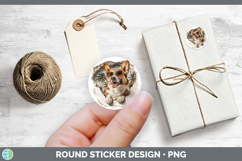 GorgeousDogs 3D Palm Tree Hole in he Wall Stickers design.