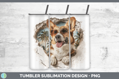 GorgeousDogs 3D Palm Tree Hole in he Wall Tumbler design.