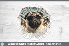 GorgeousDogs 3D Palm Tree Hole in he Wall Wind Spinner design.
