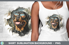 GorgeousDogs 3D Palm Tree Hole in he Wall Shirt design.