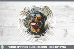 GorgeousDogs 3D Palm Tree Hole in he Wall Wind Spinner design.
