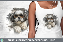 GorgeousDogs 3D Palm Tree Hole in he Wall Shirt design.