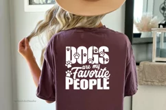 Dogs Are My Favorite People SVG Cut File | Dog Quote Signs Product Image 4