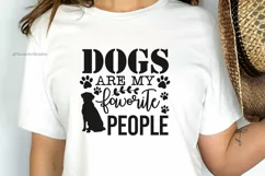 Dogs Are My Favorite People SVG Cut File | Dog Saying Svg Product Image 2