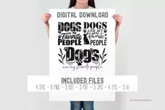Dogs Are My Favorite People SVG Cut File | Dog Quote Signs Product Image 2