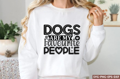 Dogs are my favourite people SVG, Dog SVG Product Image 1