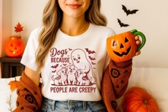 Dogs Because People Are Creepy SVG, Funny Halloween SVG Product Image 7