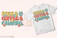 Dogs Coffee Camping PNG, Summer Camping SVG T-shirt Design Product Image 2