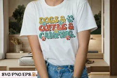 Dogs Coffee Camping PNG, Summer Camping SVG T-shirt Design Product Image 3