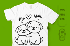 Dogs Cuddling | Gift Ideas For Her and For Him Product Image 1