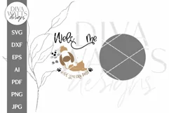 Welcome Hope You Like Dogs SVG | Cute Dog Pet Door Hanger Product Image 3
