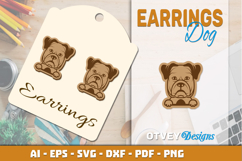 Dog Earrings Lasercut | Modern Laser Cut Wood Earrings BUNDL Product Image 5