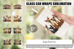 Dogs Emotion Glass Can Product Image 1