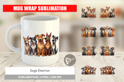 Dogs Emotion Mug Wrap Product Image 1
