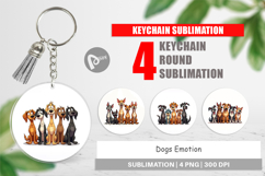 Dogs Emotion Keychain Product Image 1