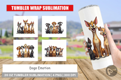 Dogs Emotion Tumbler Product Image 1