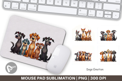 Dogs Emotion Mouse Pad Product Image 1