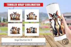 Dogs Emotion Tumbler Product Image 1