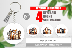 Dogs Emotion Keychain Product Image 1