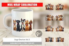 Dogs Emotion Mug Wrap Product Image 1