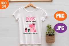 Dogs Make Me Happy Humans Make My Head Hurt Dog Lover SVG Product Image 2