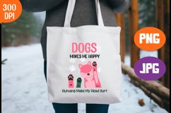 Dogs Make Me Happy Humans Make My Head Hurt Dog Lover SVG Product Image 1
