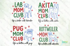 Dogs Mom Club SVG PNG Product Image 1